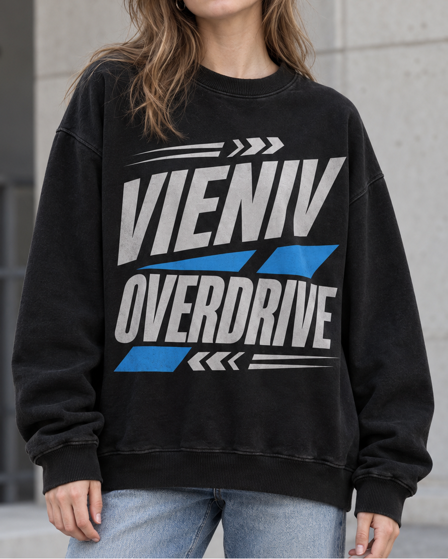 Overdrive 86 Racing Graphic Oversized Sweatshirt