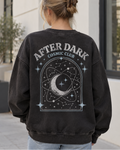 After Dark Cosmic Club Moon Graphic Oversized Sweatshirt
