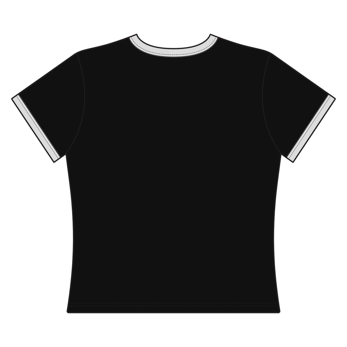 Witches Moon Dance Ringer Crop Baby Tee