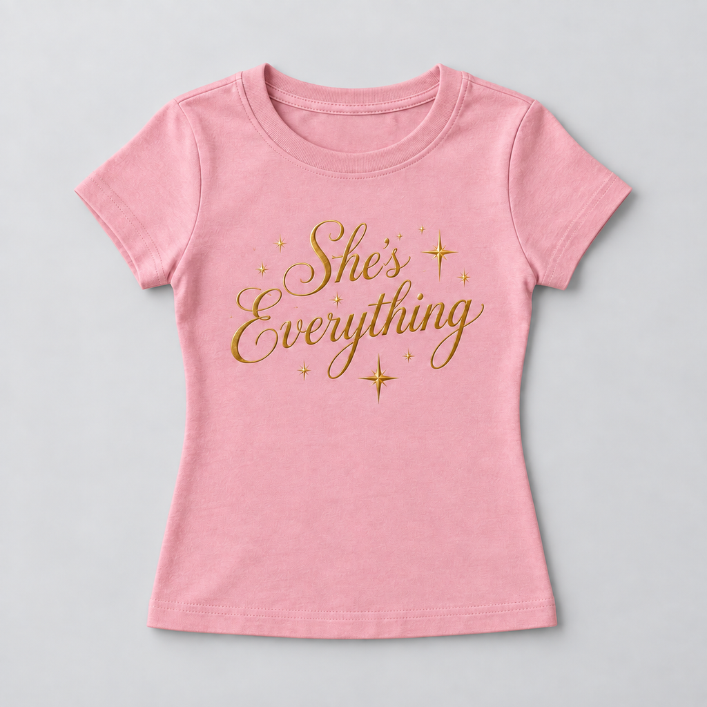 She's Everything Graphic Baby Tee