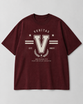 Veritas University Crest Graphic Oversized Tee