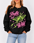 Pretty but Wild Luna Moth Graphic Oversized Sweatshirt
