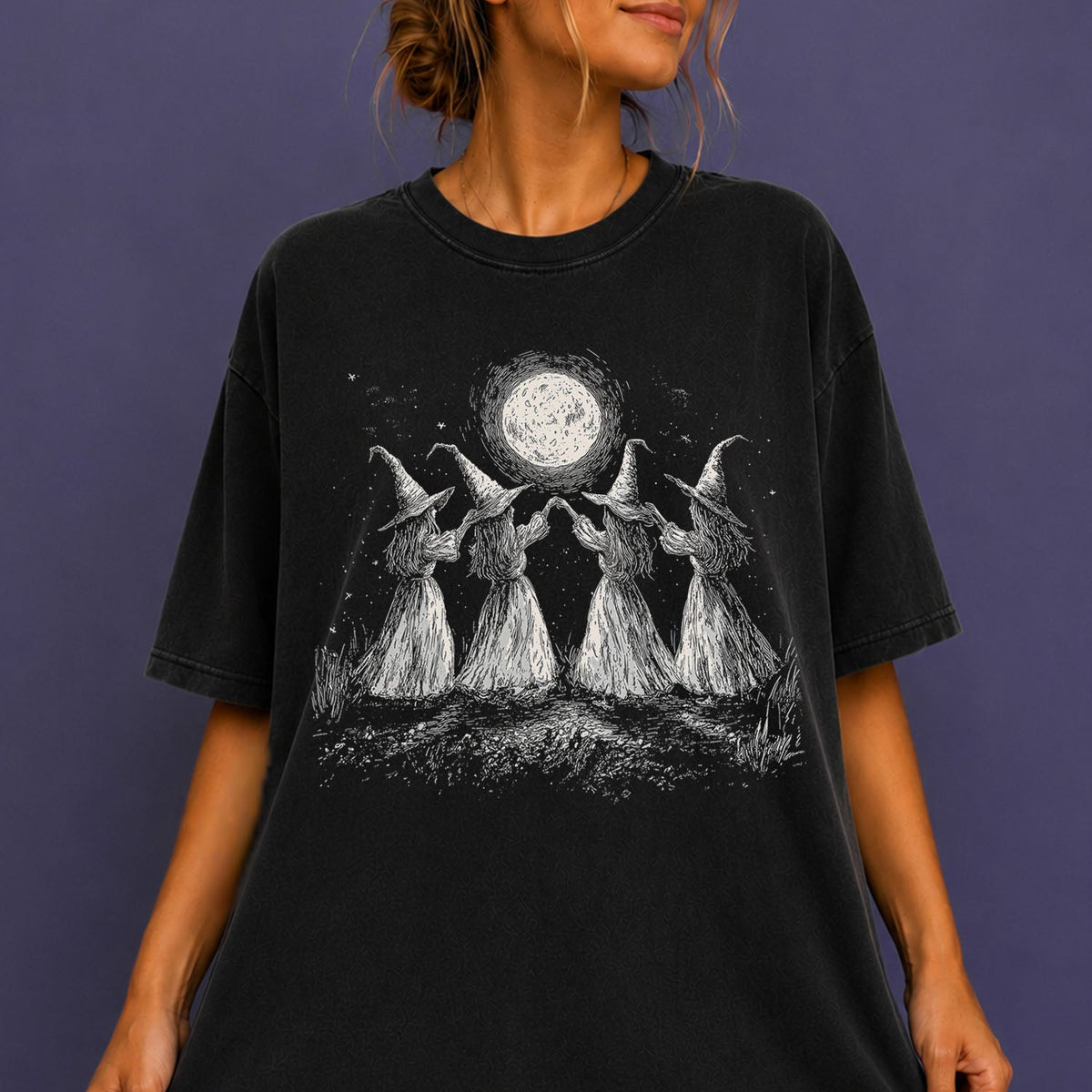 Witches Moon Dance Oversized T-shirt