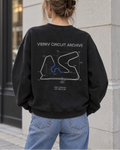 Circuit Archive Track Graphic Oversized Sweatshirt