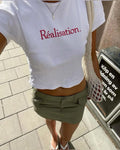 Réalisation Script Logo Baby Tee - Street Style