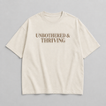 Unbothered & Thriving Graphic Oversized Tee
