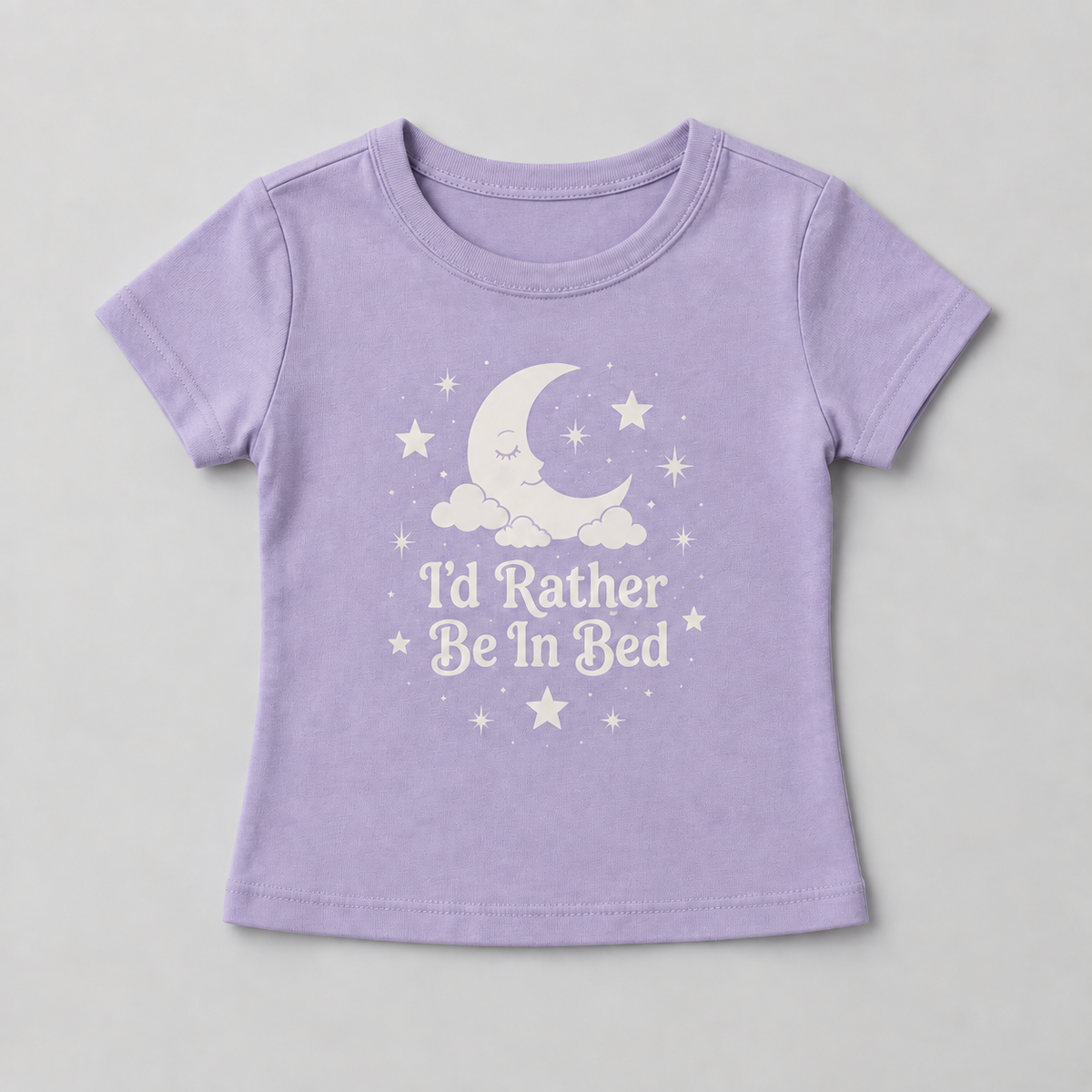 I'd Rather Be In Bed Graphic Baby Tee