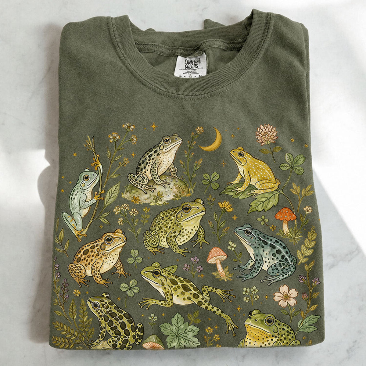 Botanical Frog Oversized T-Shirt