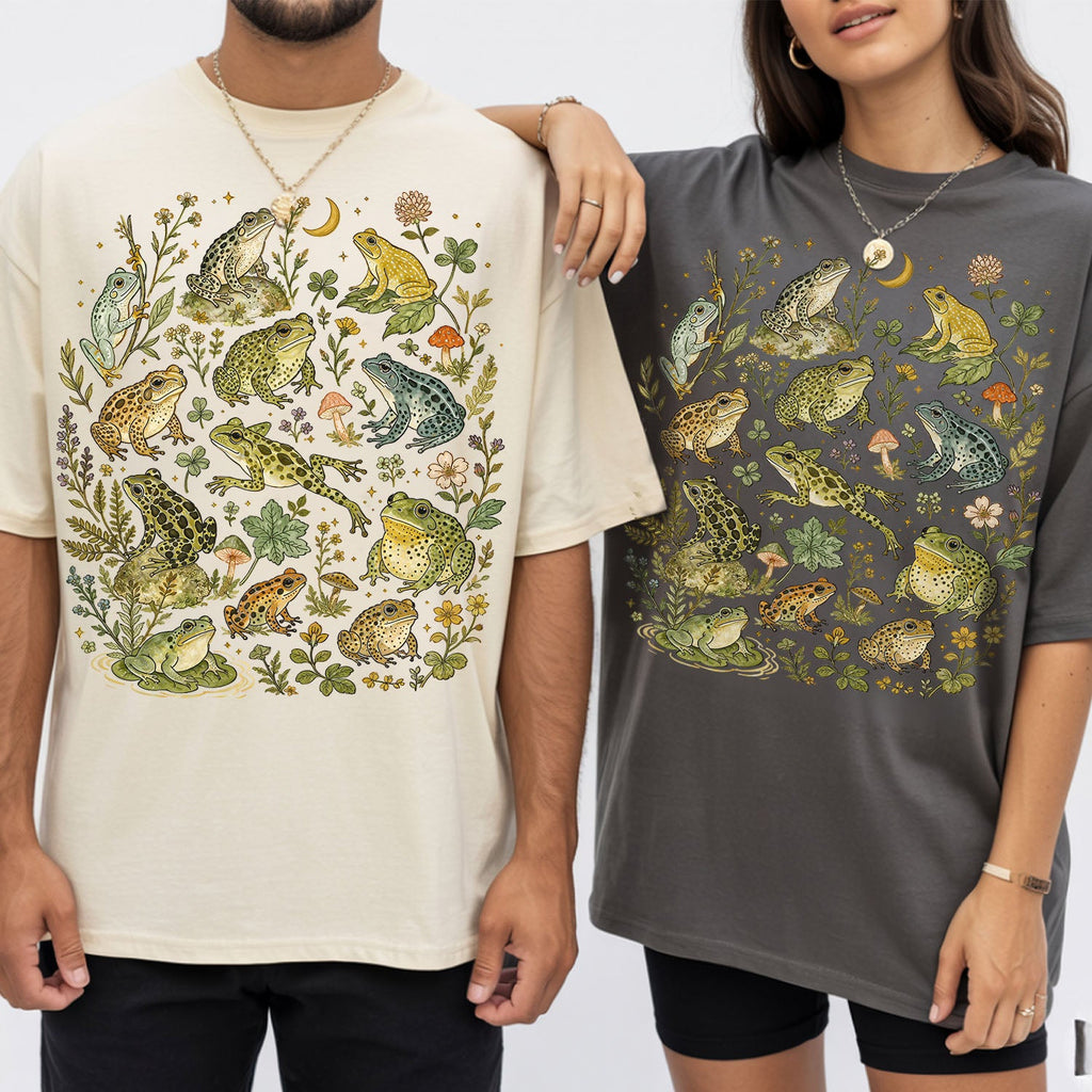 Botanical Frog Oversized T-Shirt