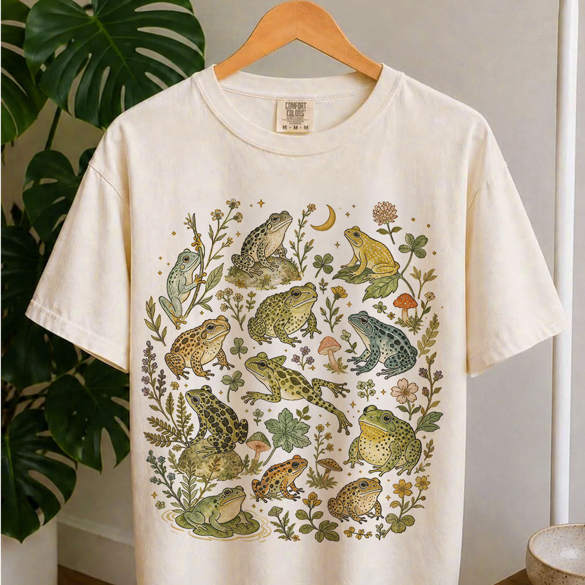 Botanical Frog Oversized T-Shirt