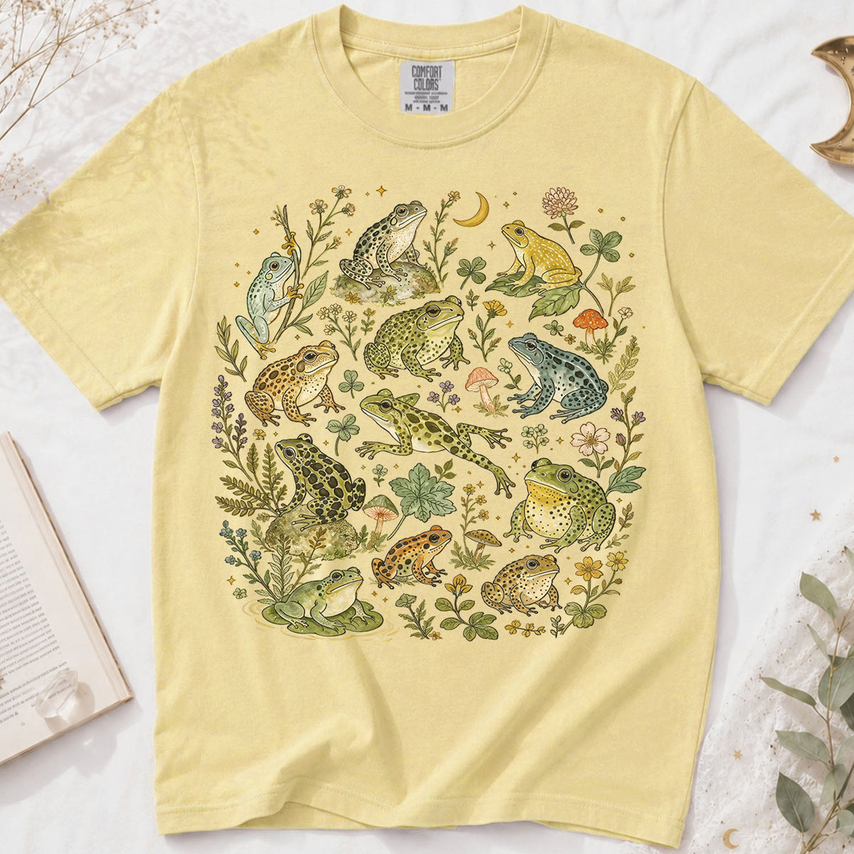 Botanical Frog Oversized T-Shirt