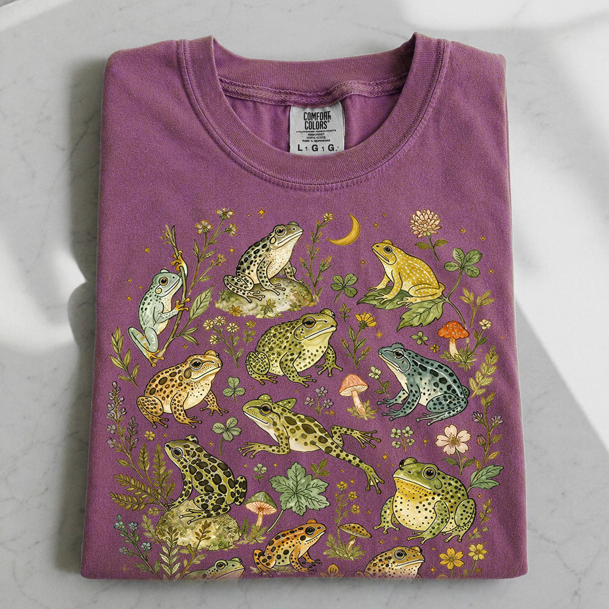Botanical Frog Oversized T-Shirt