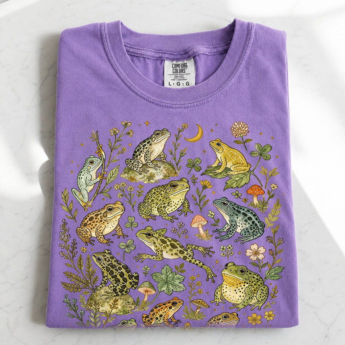 Botanical Frog Oversized T-Shirt