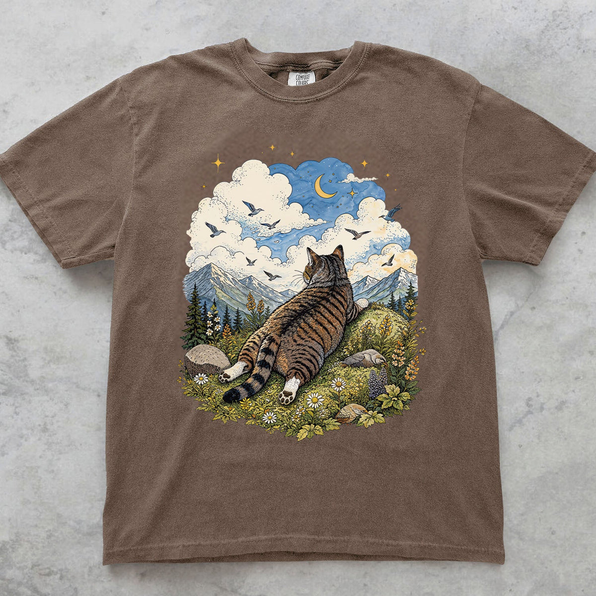 Cat Daydreamer Oversized T-Shirt