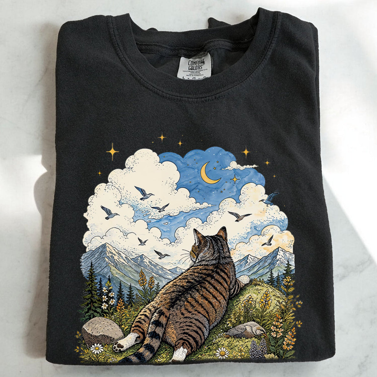 Cat Daydreamer Oversized T-Shirt