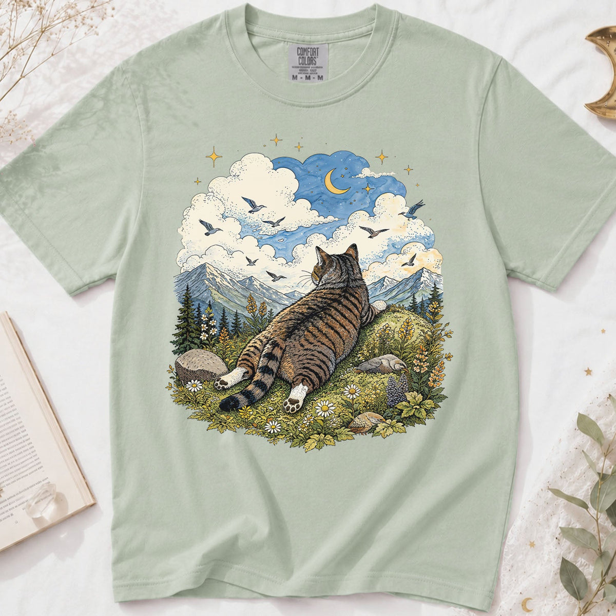 Cat Daydreamer Oversized T-Shirt