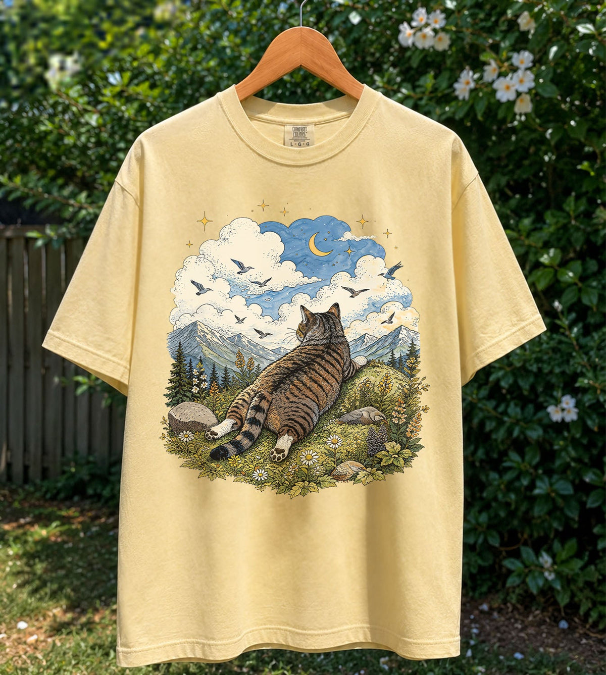 Cat Daydreamer Oversized T-Shirt