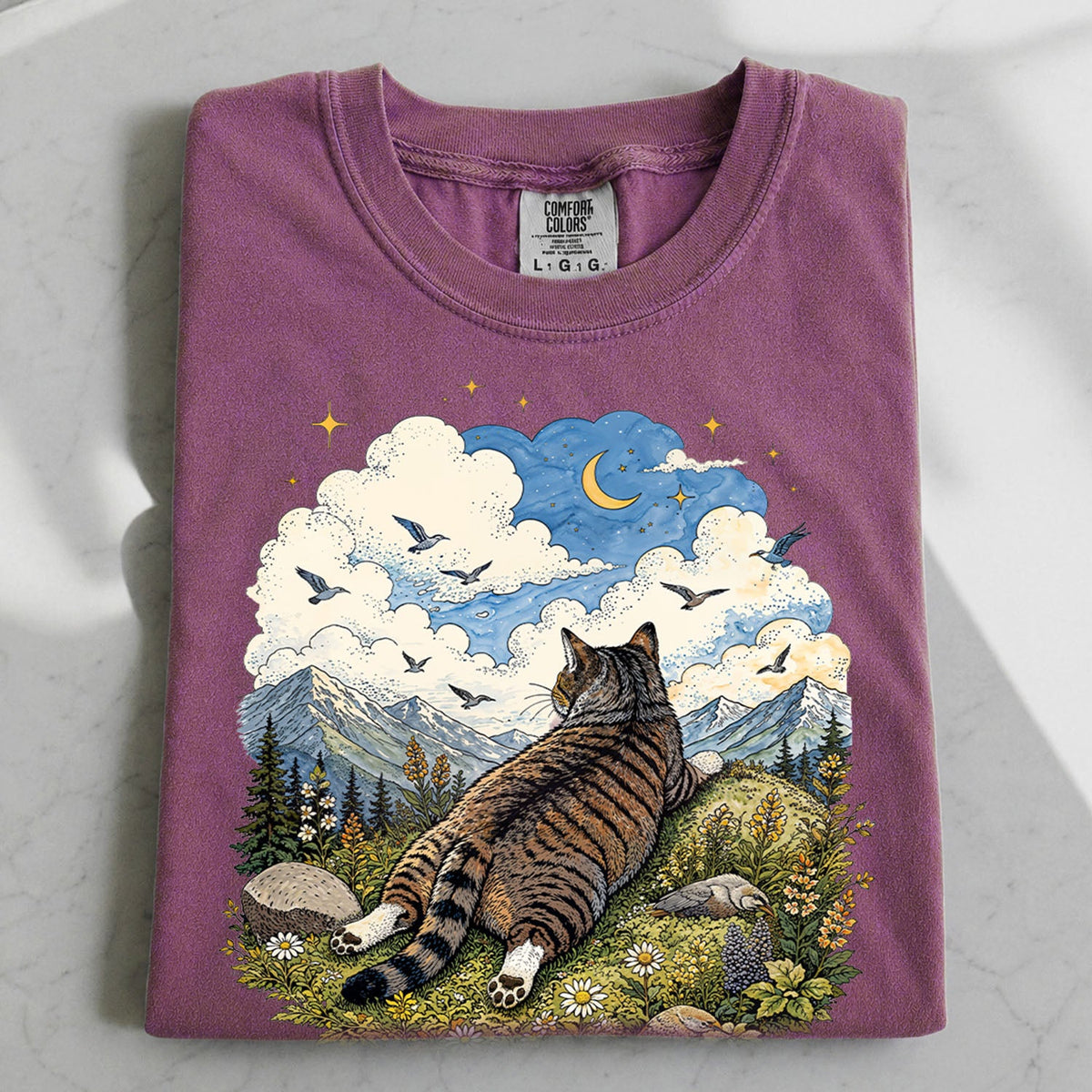Cat Daydreamer Oversized T-Shirt
