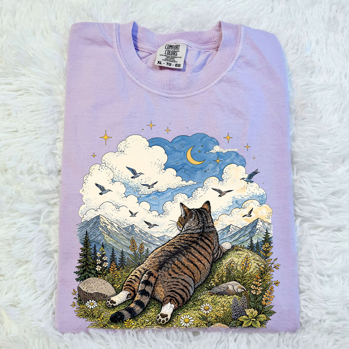 Cat Daydreamer Oversized T-Shirt