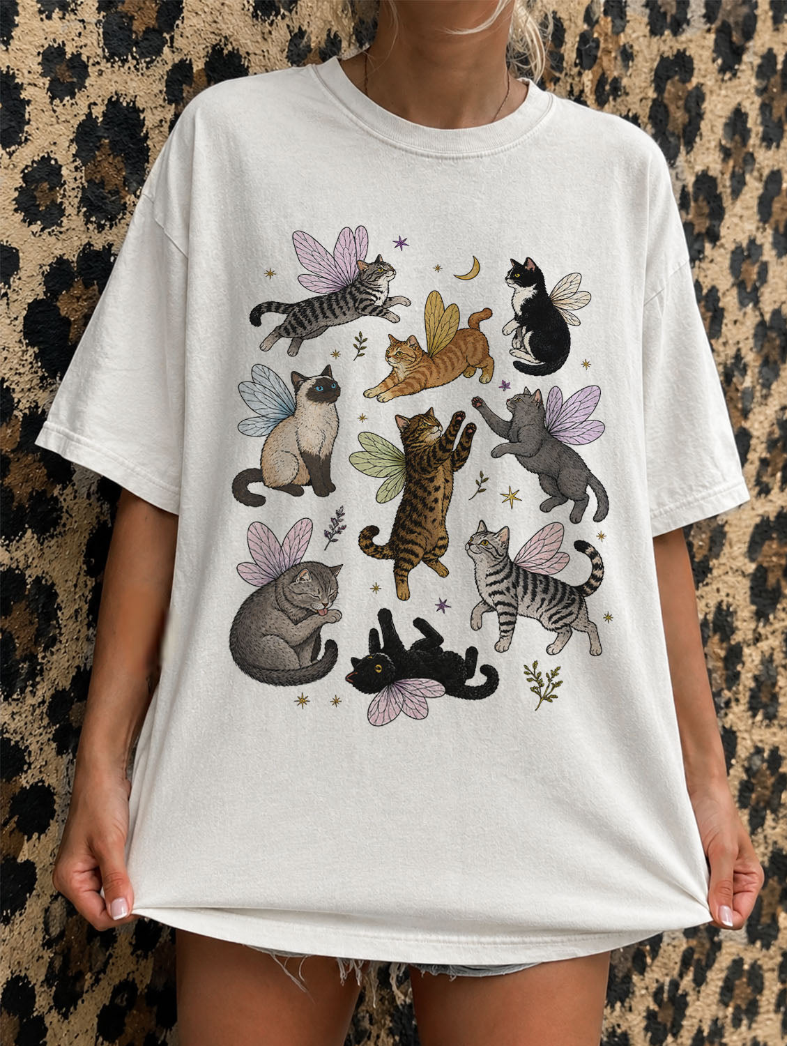 Fairy Cat Oversized T-Shirt