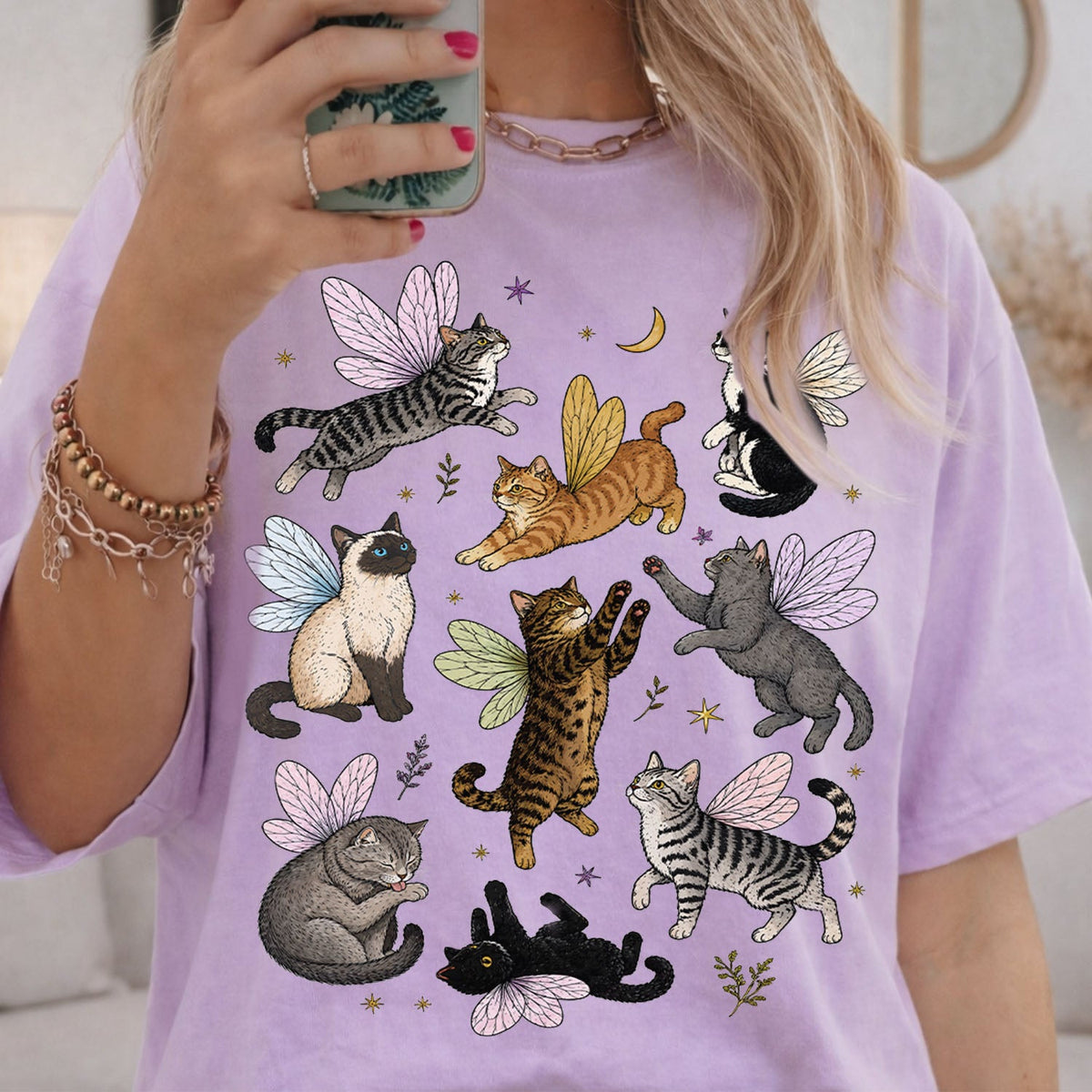 Fairy Cat Oversized T-Shirt