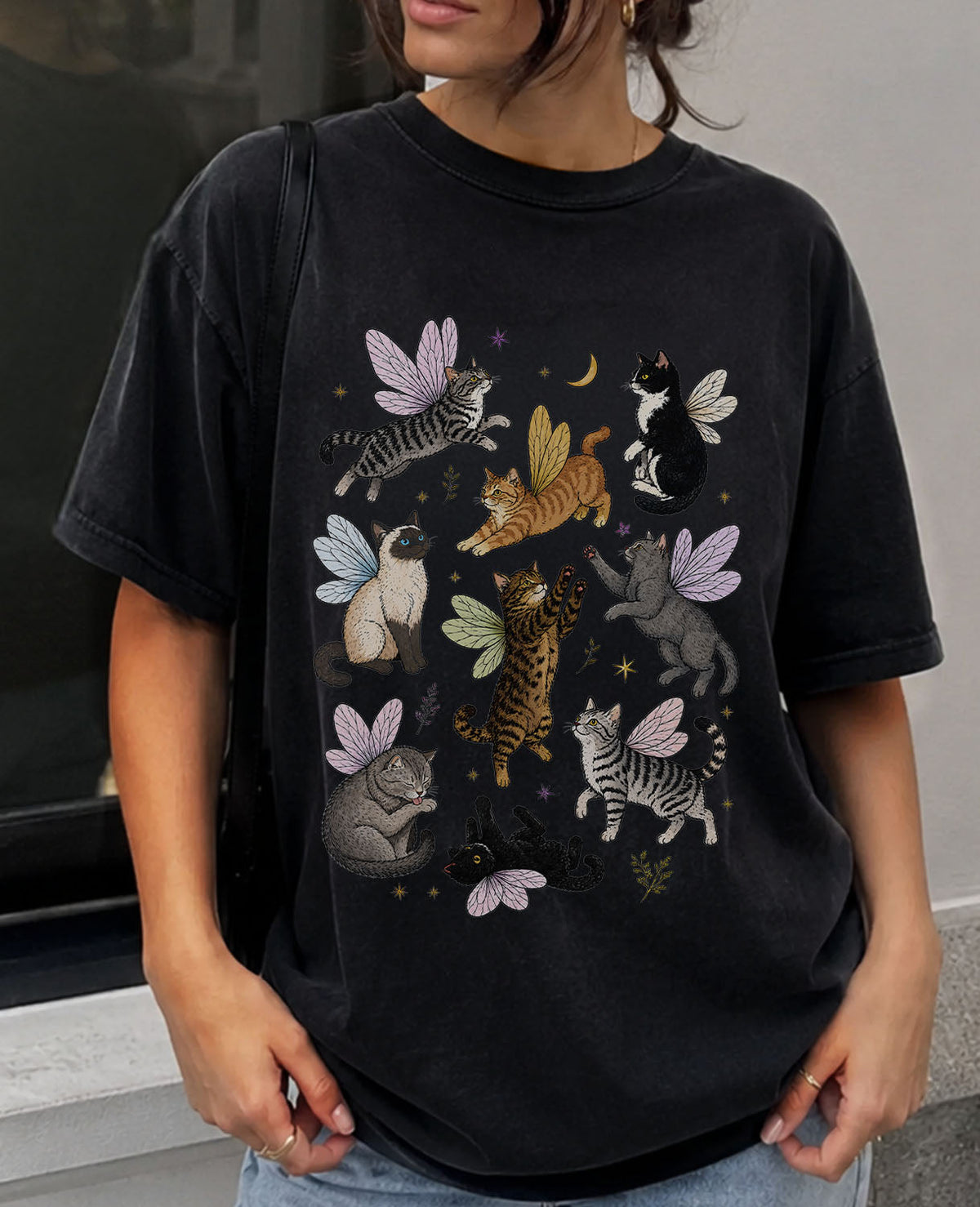 Fairy Cat Oversized T-Shirt