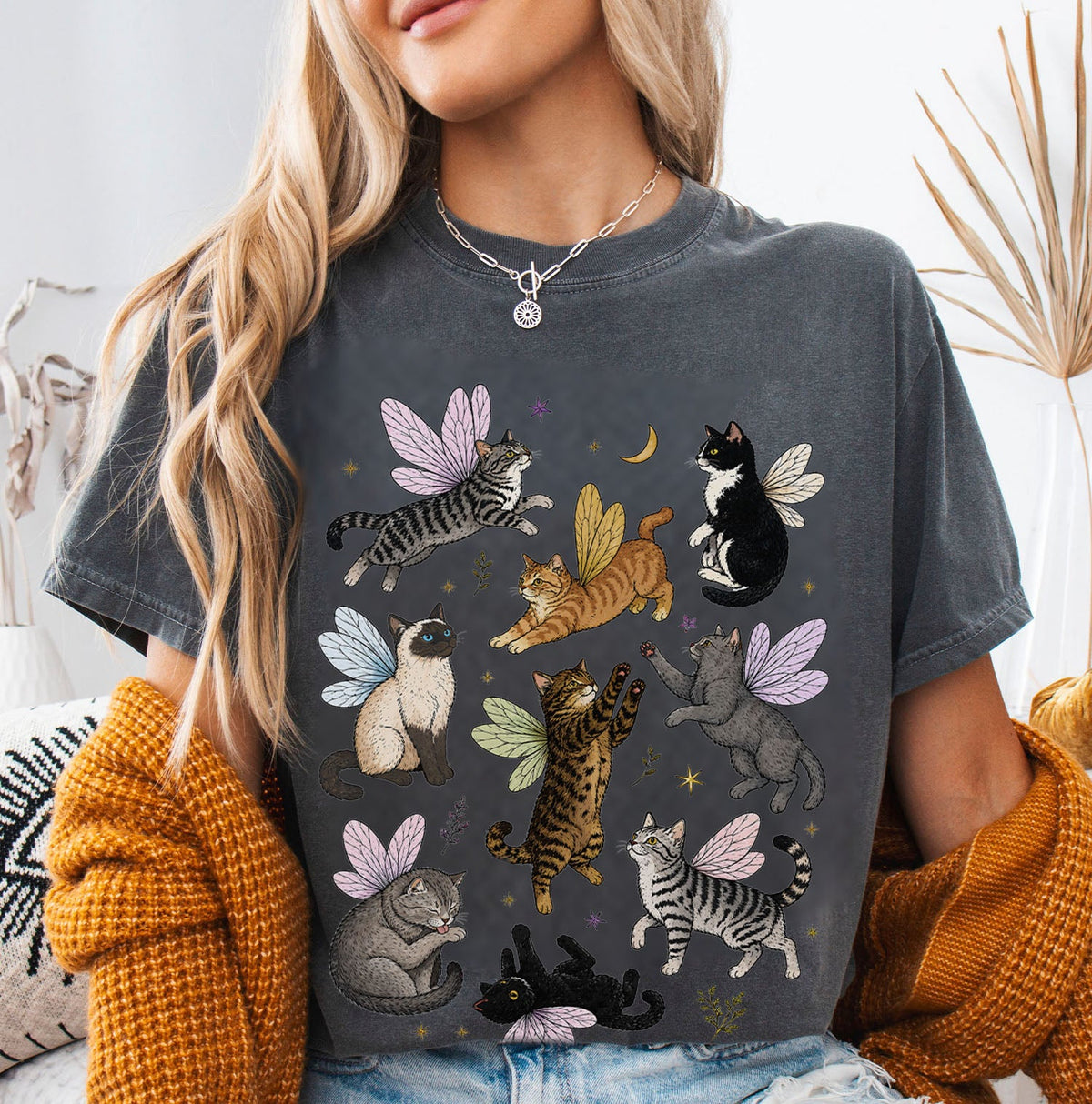 Fairy Cat Oversized T-Shirt