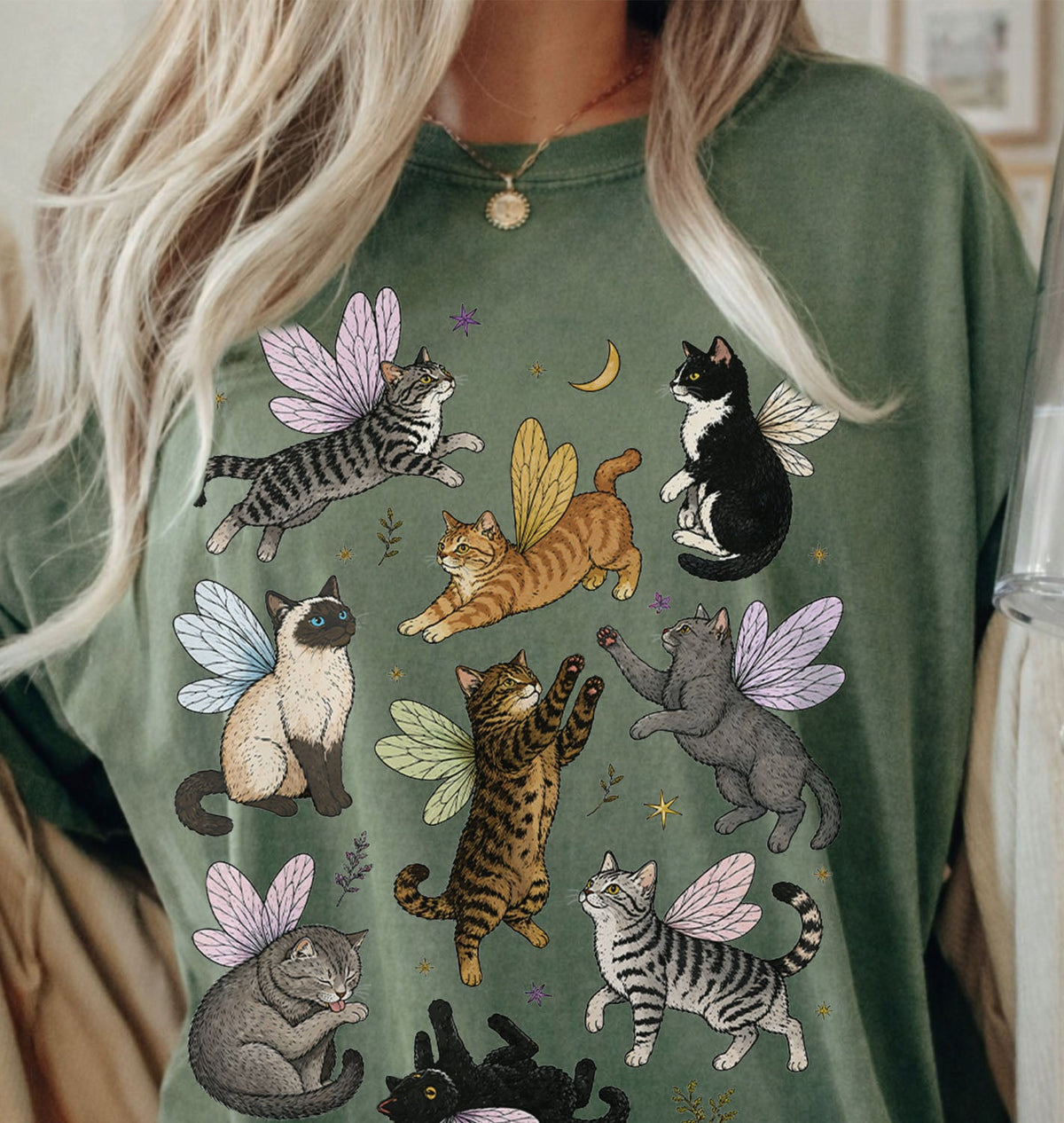 Fairy Cat Oversized T-Shirt