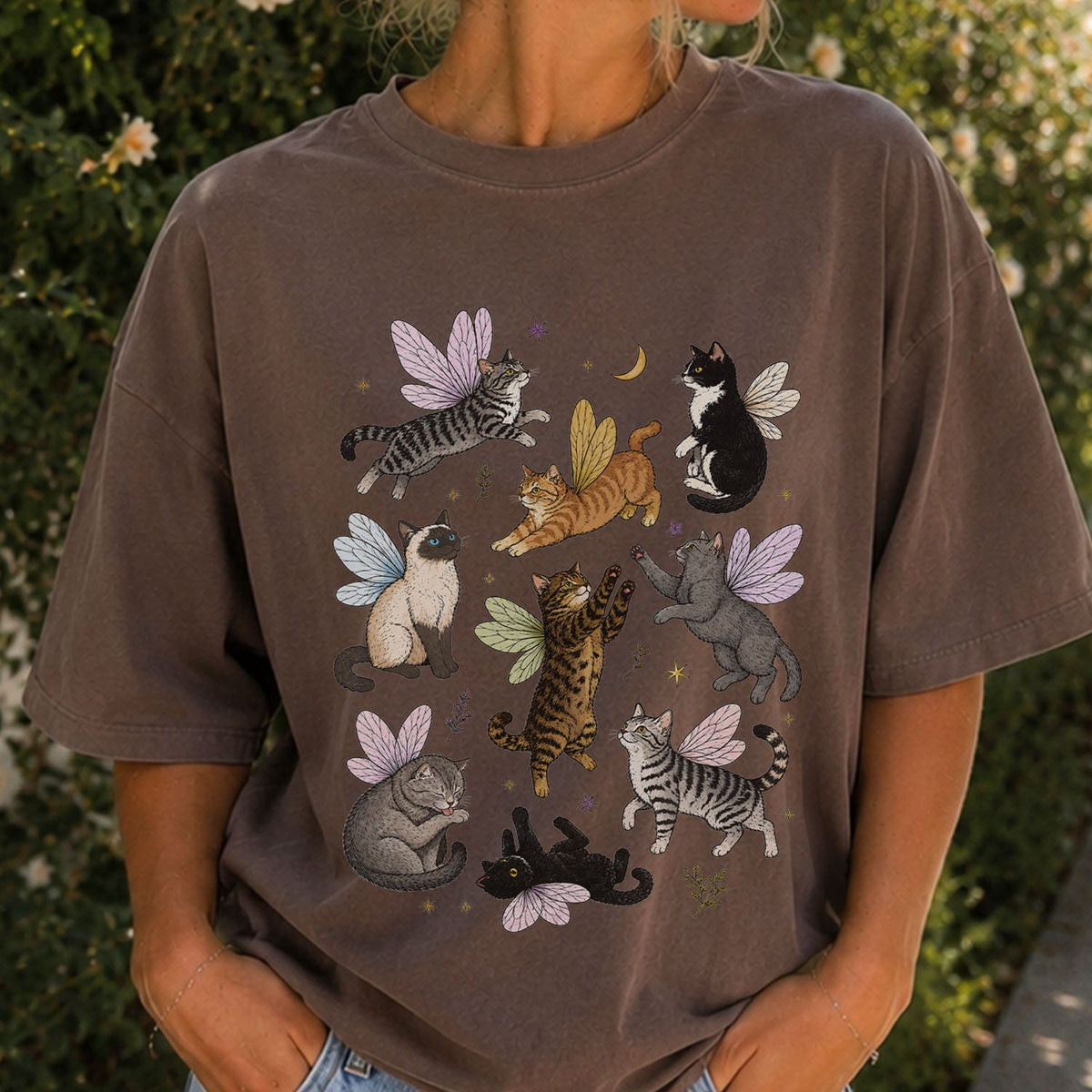 Fairy Cat Oversized T-Shirt