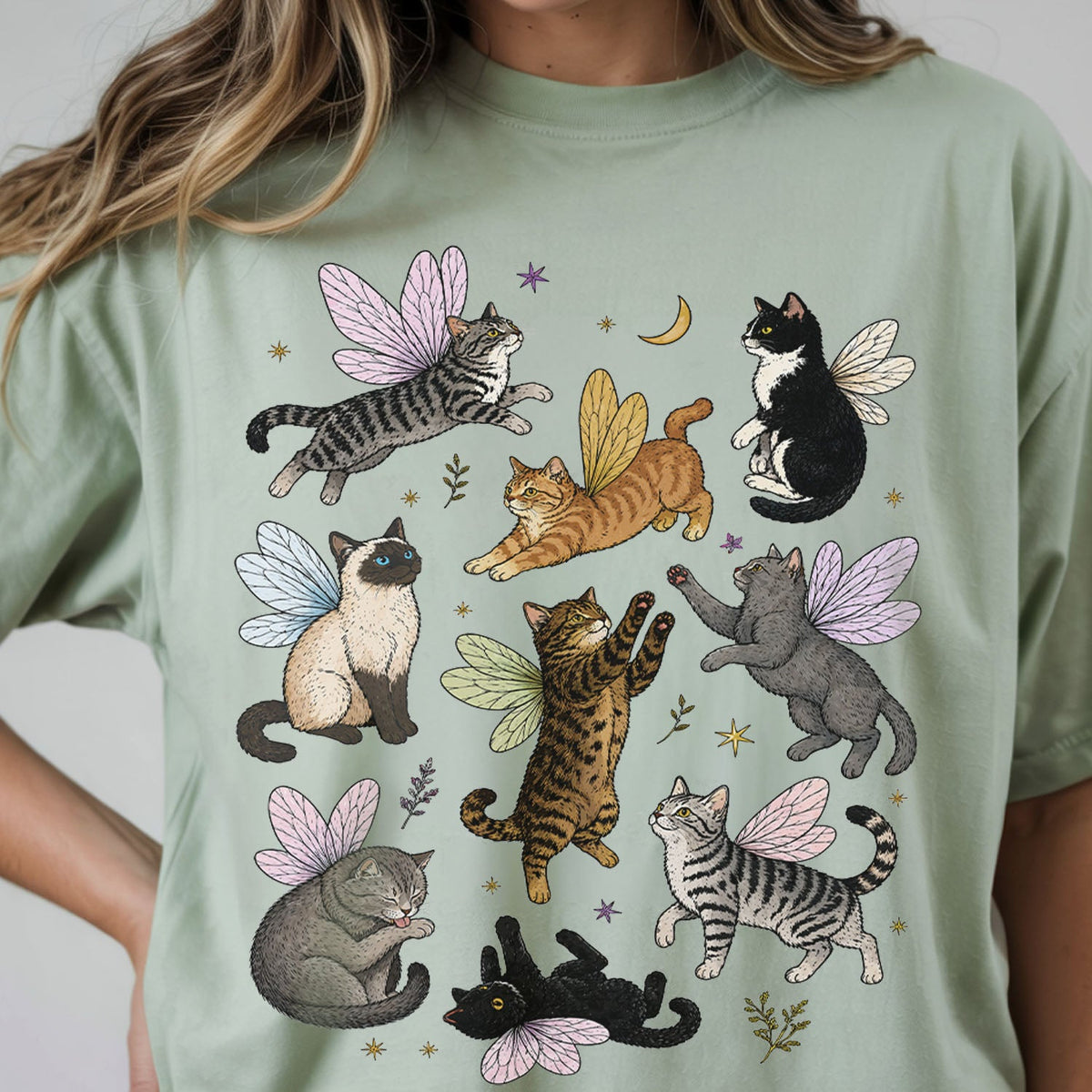 Fairy Cat Oversized T-Shirt
