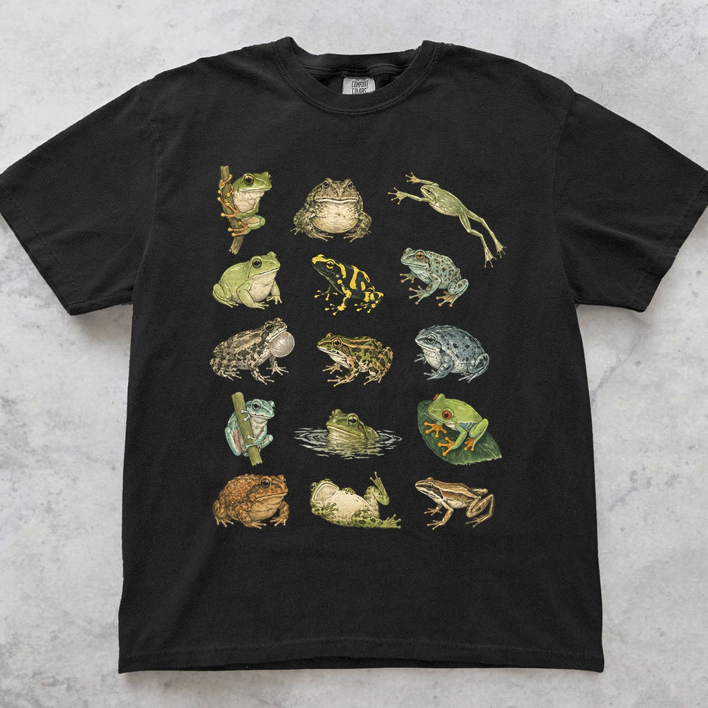 Frog Species Oversized T-Shirt