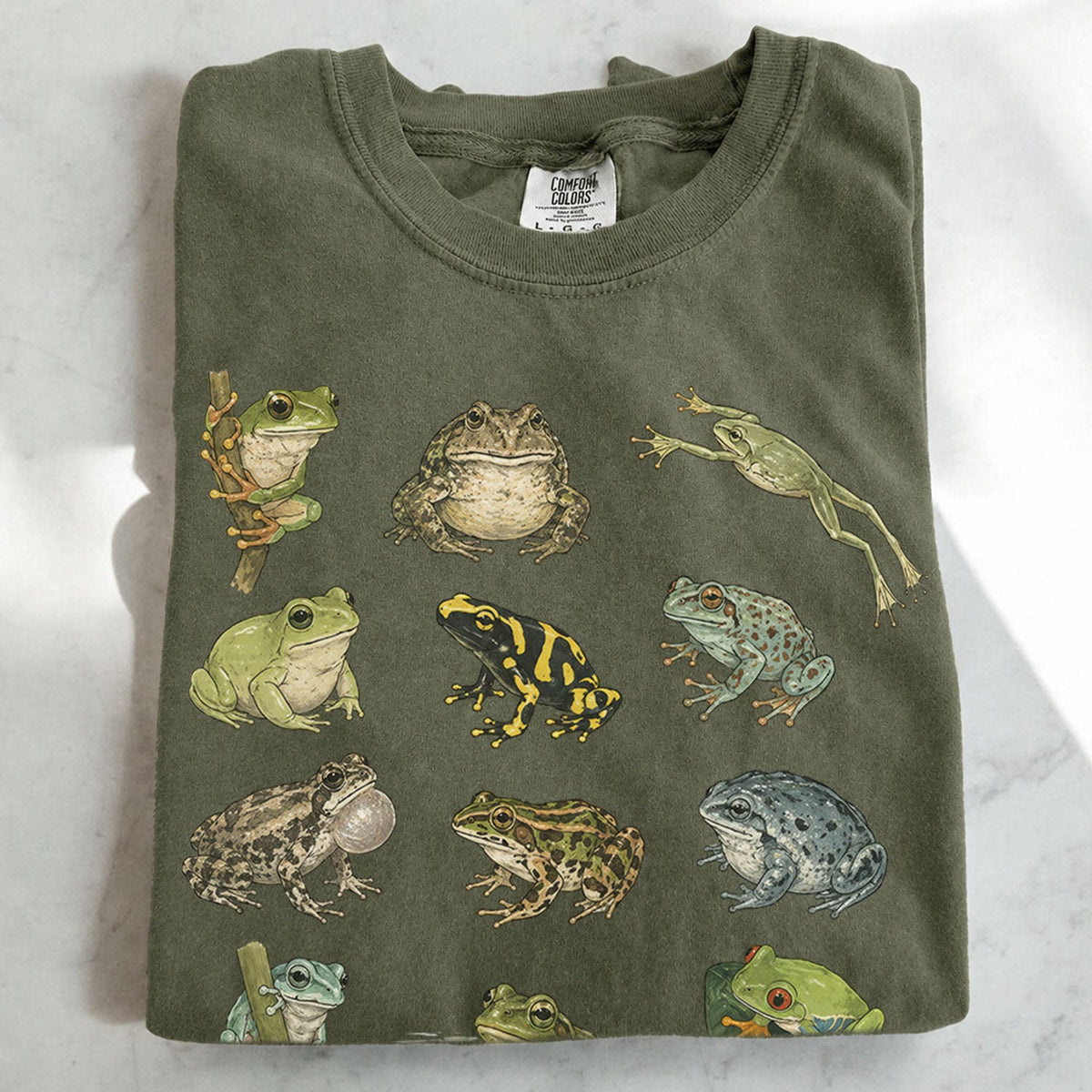 Frog Species Oversized T-Shirt