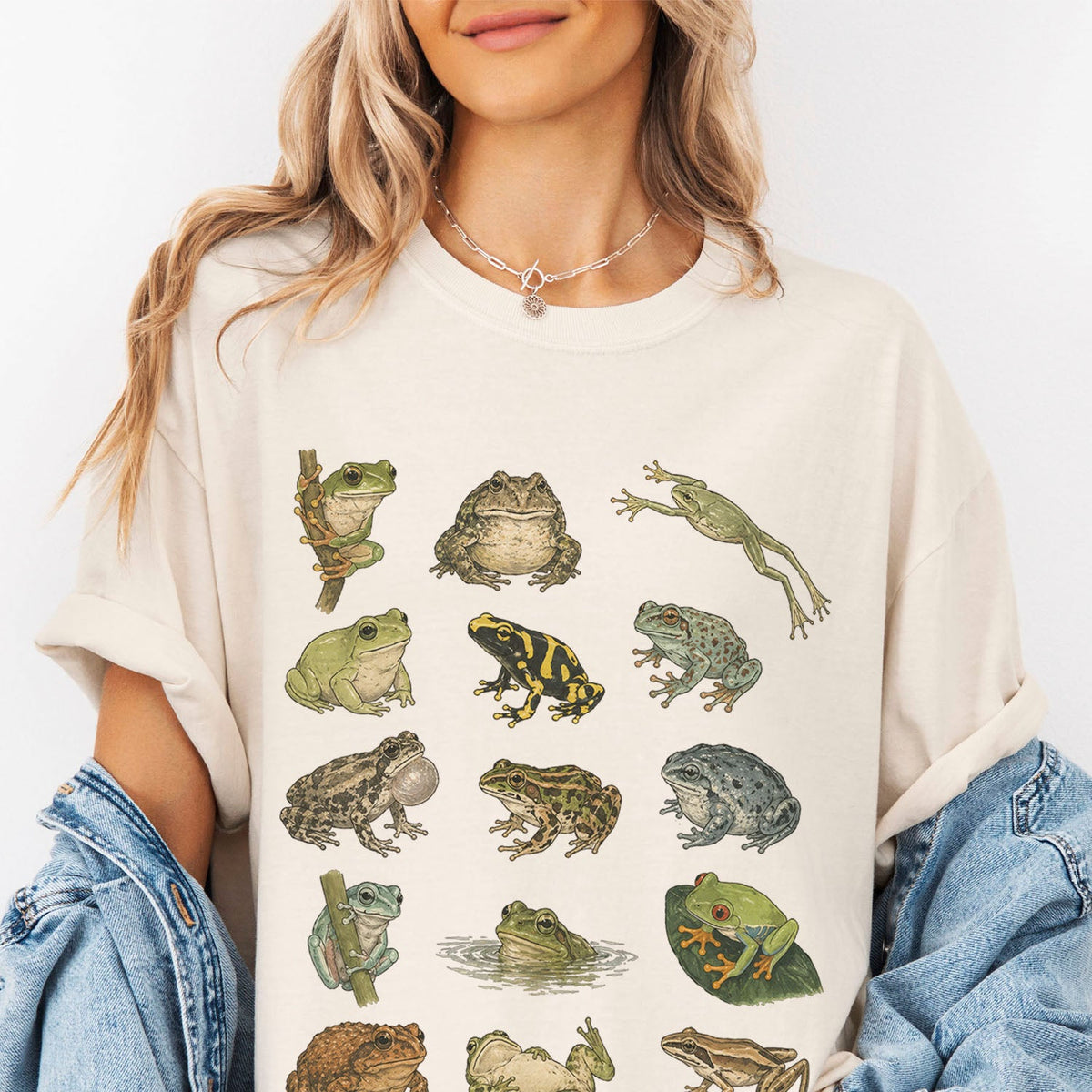 Frog Species Oversized T-Shirt