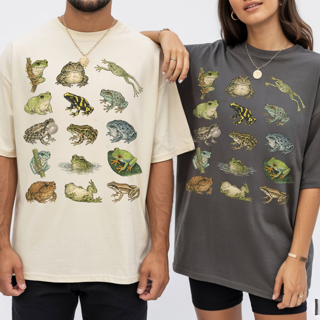Frog Species Oversized T-Shirt