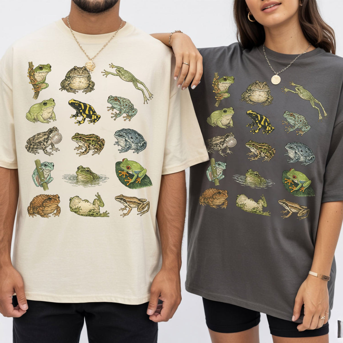 Frog Species Oversized T-Shirt