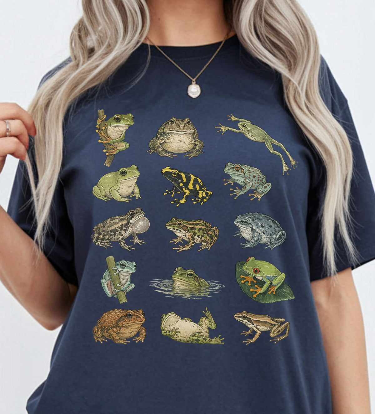 Frog Species Oversized T-Shirt