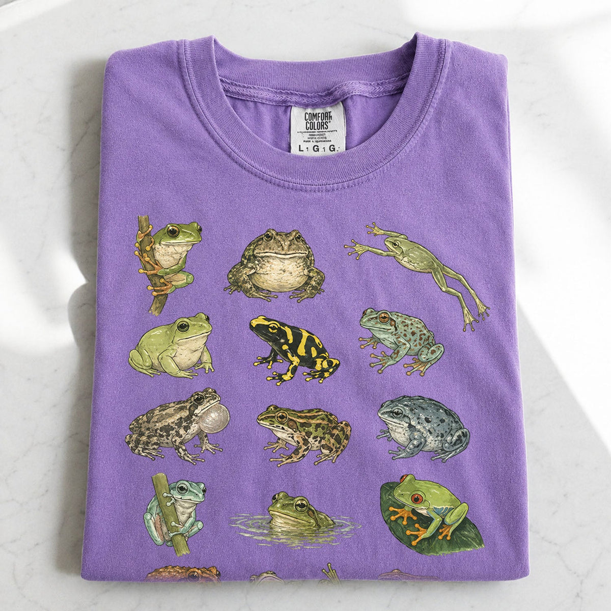 Frog Species Oversized T-Shirt