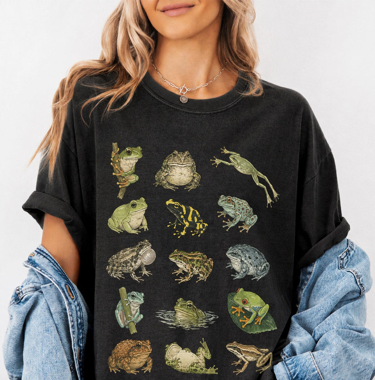 Frog Species Oversized T-Shirt
