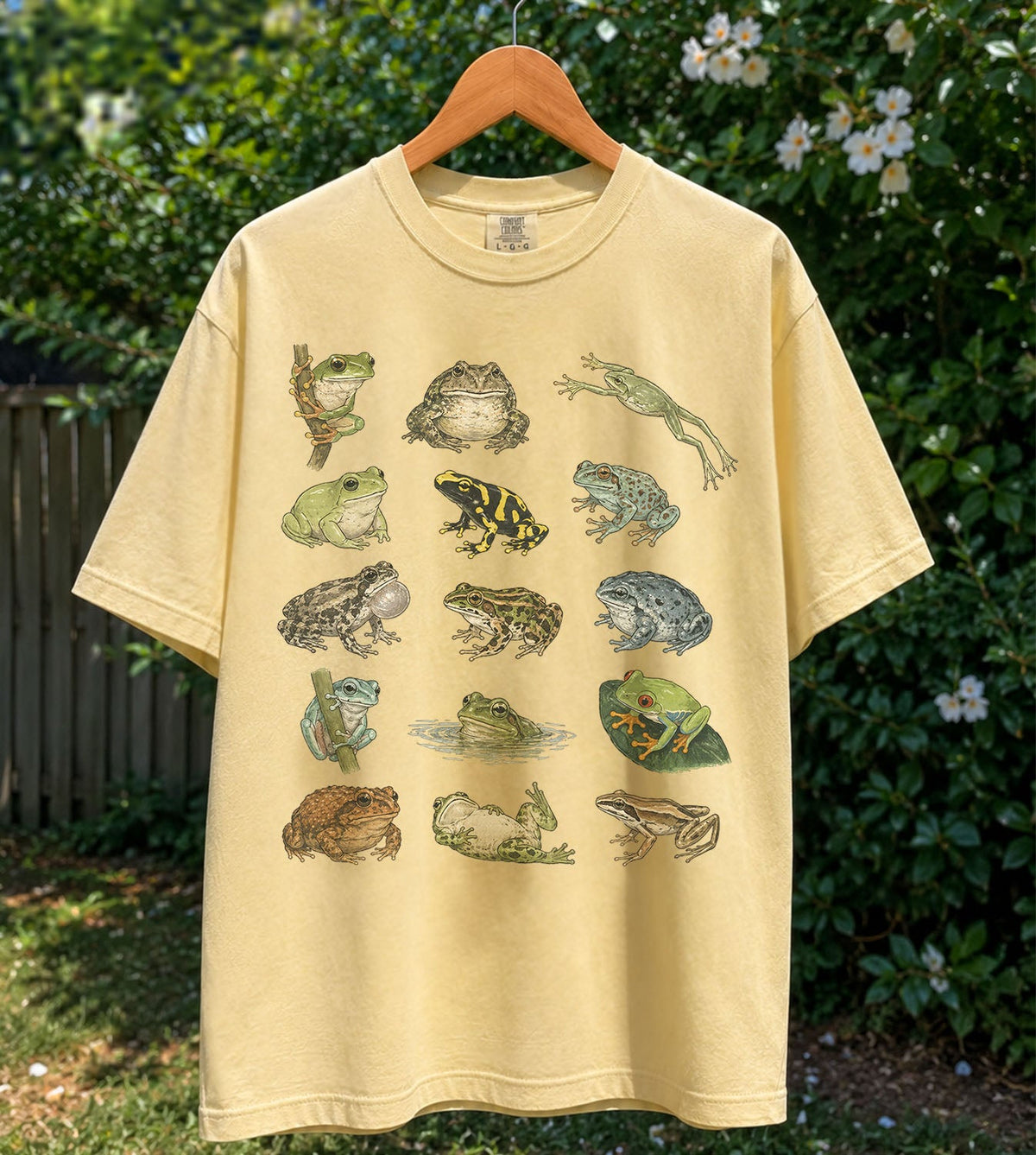 Frog Species Oversized T-Shirt