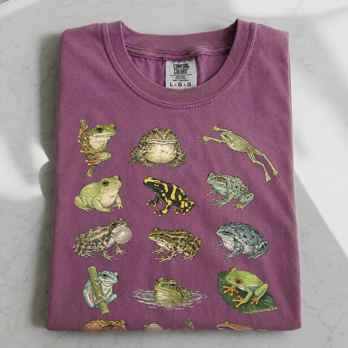Frog Species Oversized T-Shirt