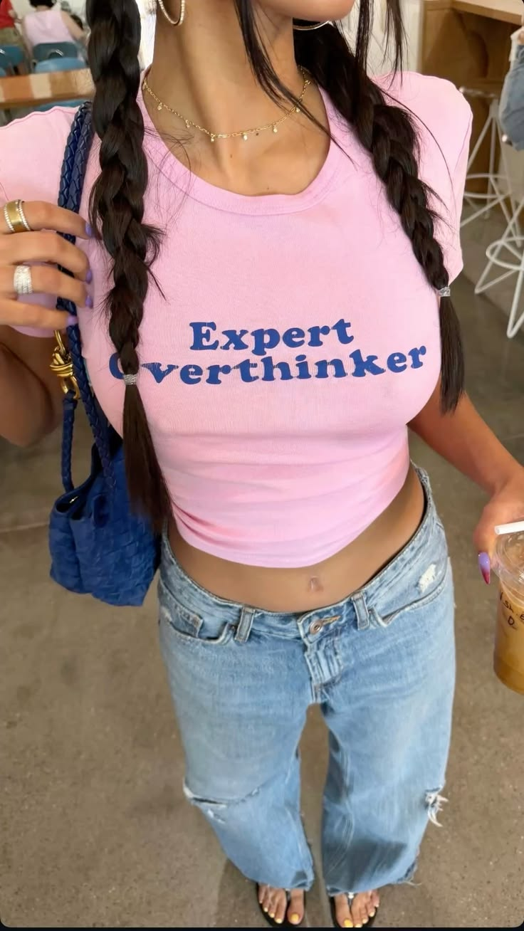 Expert Overthinker Slogan Cotton Baby Tee
