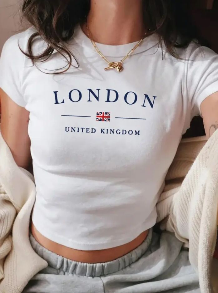London United Kingdom Souvenir Cotton Baby Tee