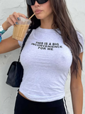 Big Inconvenience Funny Slogan Cotton Baby Tee