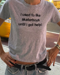 Skater Boys Funny Slogan Cotton Baby Tee