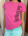 Pink New York City Graphic Baby Tee