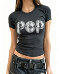 Disco Ball POP Graphic Cotton Baby Tee