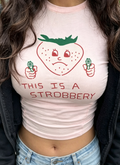 Strawberry Robbery Graphic Cotton Baby Tee
