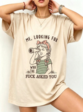 Looking For Who Asked You Oversized Cotton Tee
