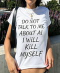 Anti-AI Humor Graphic Cotton Baby Tee