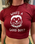 Who's A Good Boy Graphic Cotton Baby Tee